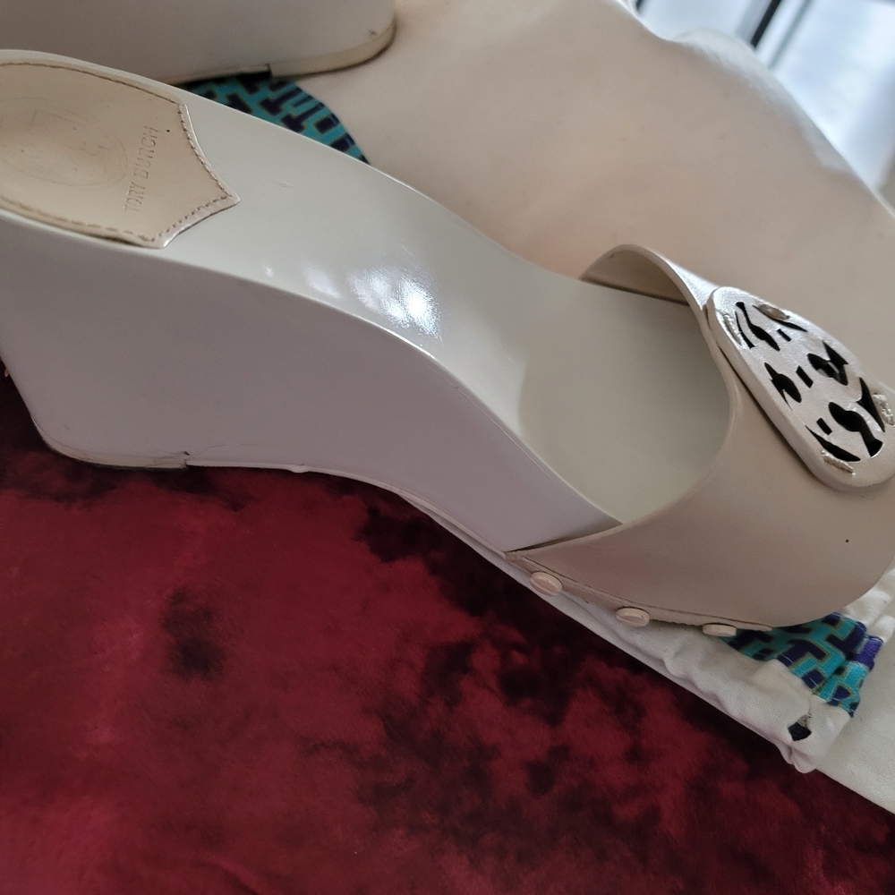 Tory Platform Slide Wedges - image 5